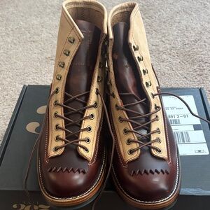 Taft cherry/cream boots